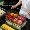 Прозрачный ПЭТ контейнер для хранения продуктов в холодильнике для фруктов и овощей