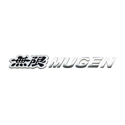 Эмблема с металлическим логотипом MUGEN x ЭМБЛЕМА С МЕТАЛЛИЧЕСКИМ ЛОГОТИПОМ MUGEN [Хромированная/Черная] 20(ЧАС) 165(W)мм 90000-YZ8-DV63-BK