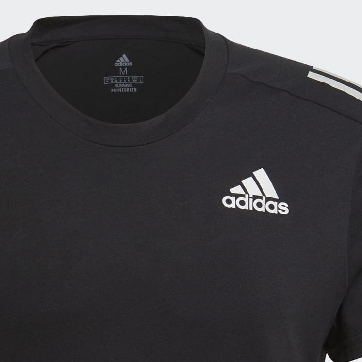 adidas Мужская футболка с круглым вырезом со светоотражающей полосой NASA, черные GP5803