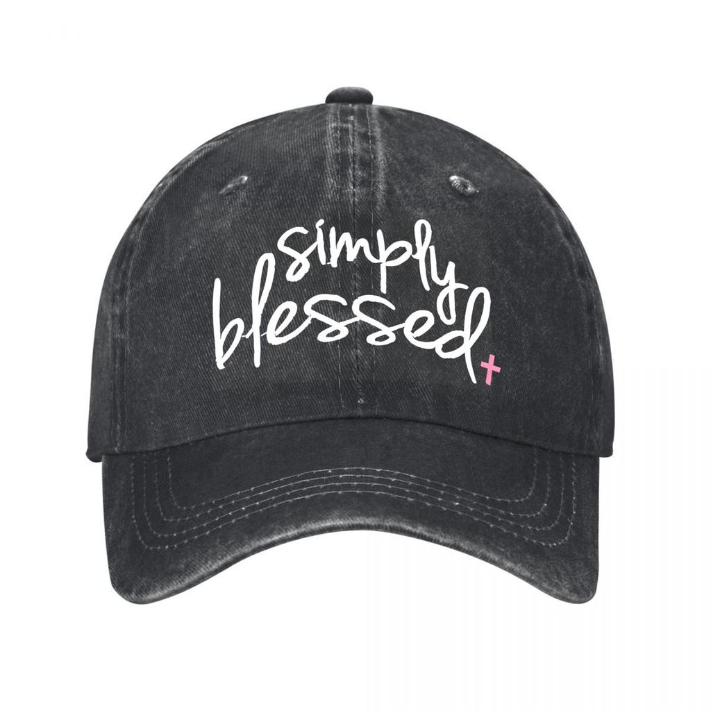 Distressed Simply Blessed Baseball Cap New Vintage Washed Cotton Baseball Cap Parent Kids Sun Hats