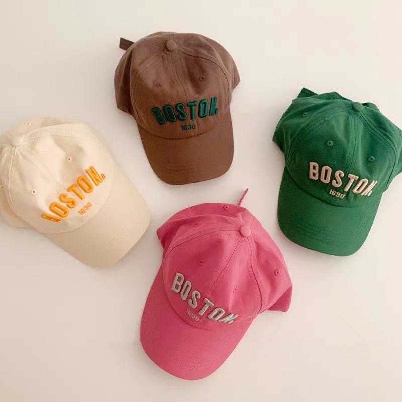 Children Baseball Cap Fashion Letter Embroidery Boys Girls Hip Hop Summer Sun Hat Adjustable Kids Solid Color Caps