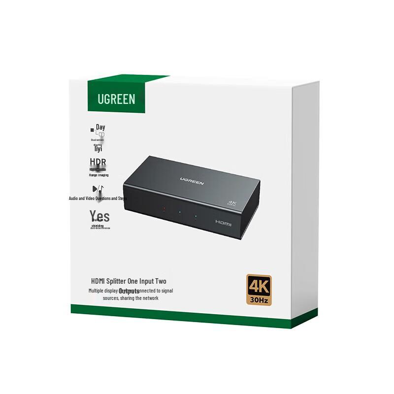 Ugreen 4K HDMI сплиттер 1 вход / 2 выхода