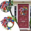 Front Door Patriotic Independence Day Wreath Creative American Flag Wreath Front Door Wreath Independence Day