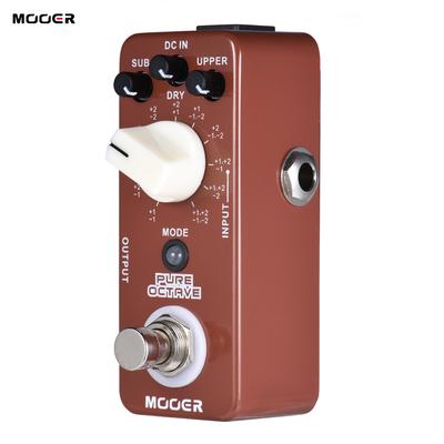 MOOER PURE OCTAVE Mini Octave Педаль эффектов для гитары, 11 октавных режимов, True Bypass, цельнометаллический корпус