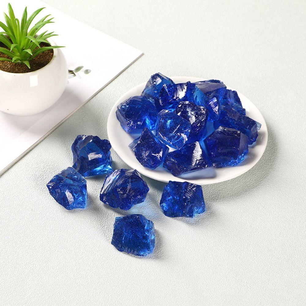 Handmade Home Decor Diffuser Stone Ornaments Fish Tank Decor Healing Crystals Glass Original Stone