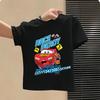 Горячая Распродажа Детские Футболки с Принтом Pixar Молния МакКуин Милые Футболки для Девочек Одежда для Малышей Мальчиков Футболка с Коротким Рукавом Летние Детские Топы