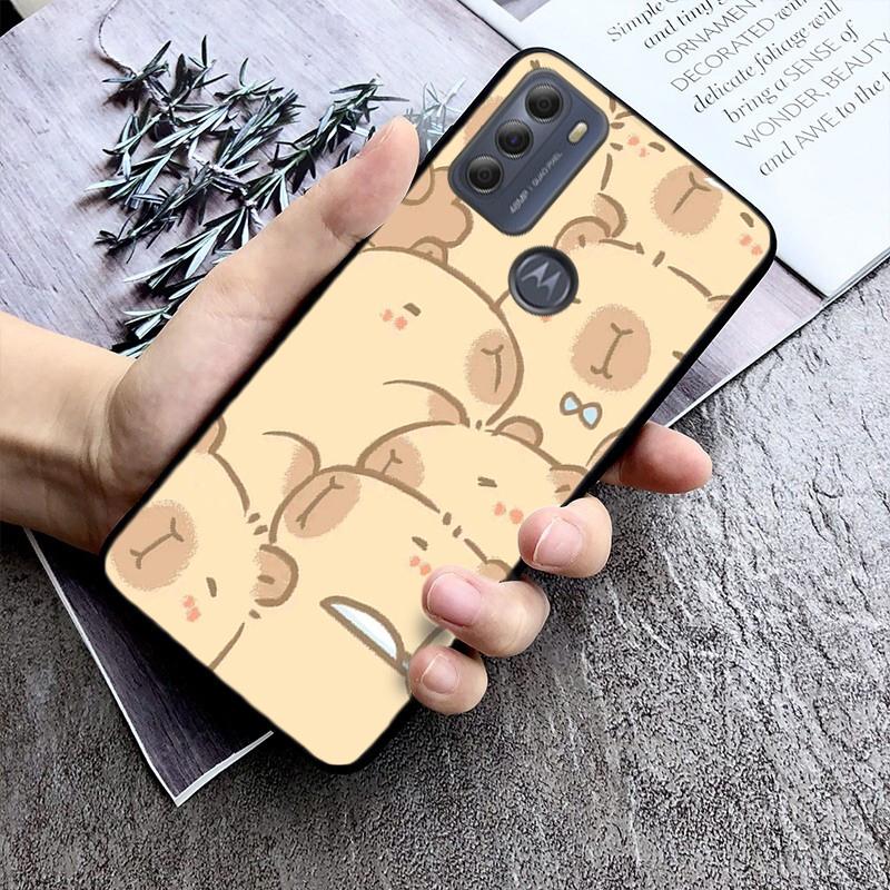 Cute Capybara Phone Case For Motorola Moto G85 G55 G05 G14 G75 G31 G50 G10 G20 G30 G60 G13 G32 G84 G54 G53 G72 G24 Power