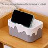 Yousheng Rectangular Tissue Box Holder with Lid Large Capacity Universal Fit Tissue Container Car Napkin Holder Case