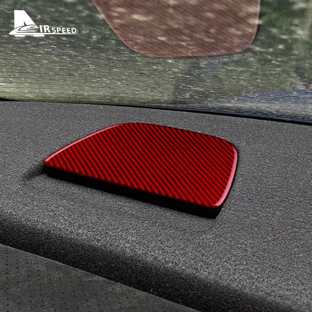 For Subaru BRZ Toyota GR86 2021 2022 2023 2024 Real Soft Carbon Fiber Interior Trim Car Rear Seat Top Cover Sticker Accessories