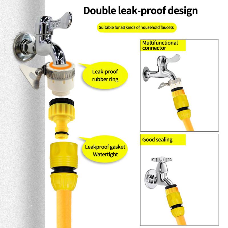 Быстрый соединитель для шланга 16 мм, ниппель с внутренней резьбой, адаптер для шланга, адаптер для садового полива, ирригационные фитинги, универсальный 1/2 "3/4" дюйма