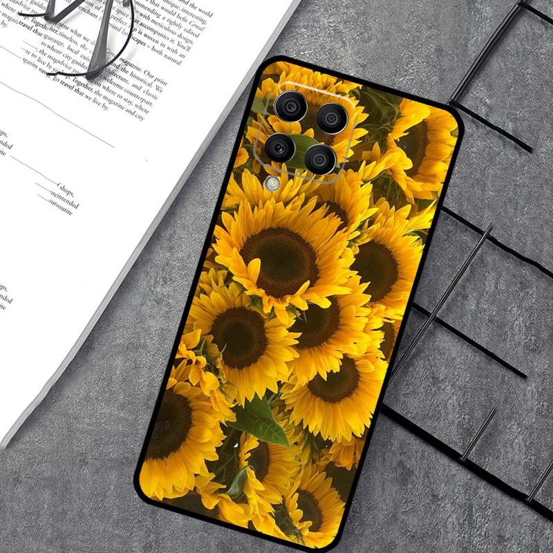 Солнечный чехол с подсолнухом для Samsung Galaxy M54 M32 M52 M15 M11 M12 M13 M14 M06 M16 M36 M56 M31 M53 M35 M55 M34