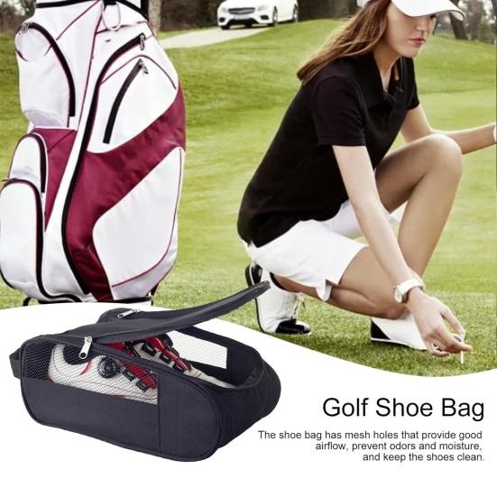 Golf Shoe Bag Zippered Outdoor Shoe Carrier Bags Travel Sports Shoe Carrier Tote Bags Golf Accessories for Men And Women