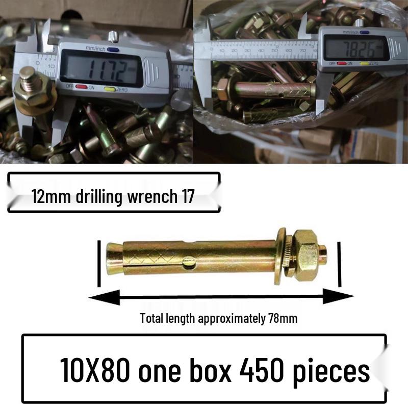 National Standard M6-M12 Expansion Bolts & Screws: Iron-plated, Galvanized, and Explosion Bolts