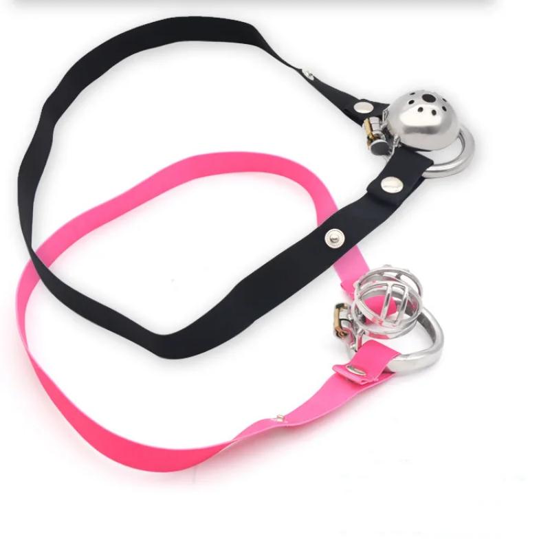 Freely Adjustable Auxiliary Belt 18+Male Chastity Cage Anti-off Device Elastic Band Bandage Adult Game Goods Sextoy for Man