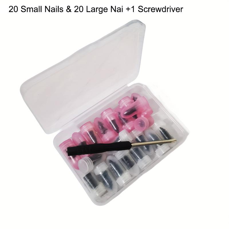 1set Tire Repair Nail Self-Tapping Screw Plastic Nail Soft Rubber Screw Suitable For Car Motorcycle Tire Puncture Repair