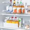 Fridge Storage Box Spice Rack 360-Degree Rotatable Design Large Capacity Transparent Turntable Condiment Organizer