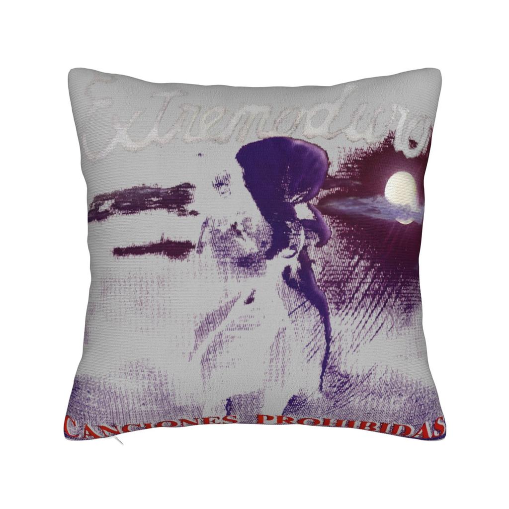 Extremoduro Spanish Hard Rock Band Pillow Case Vintage Pillow Cover Square Pillowcases For Couch Sofa Bedroom