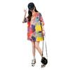 Korean Style Tie-Dye Gradient Loose Plus Size Women's Summer T-Shirt