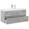 VidaXL Set of Bathroom Furniture 2 Pcs Concrete Grey 3324911