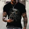 2022 Brand Men's Shirt Exclusive Design Animal World Owl Bird Eagle Round Neck T-shirt 3D Printing Loose Oversized 5XL