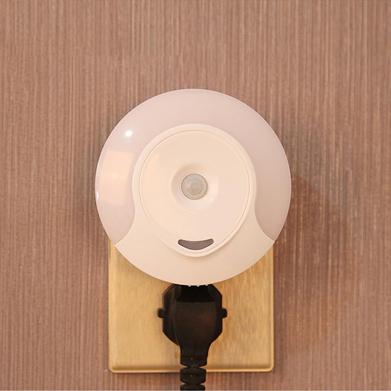 Подключите светодиодный ночник, ночник с умным датчиком движения в сумерках и ЕС/США