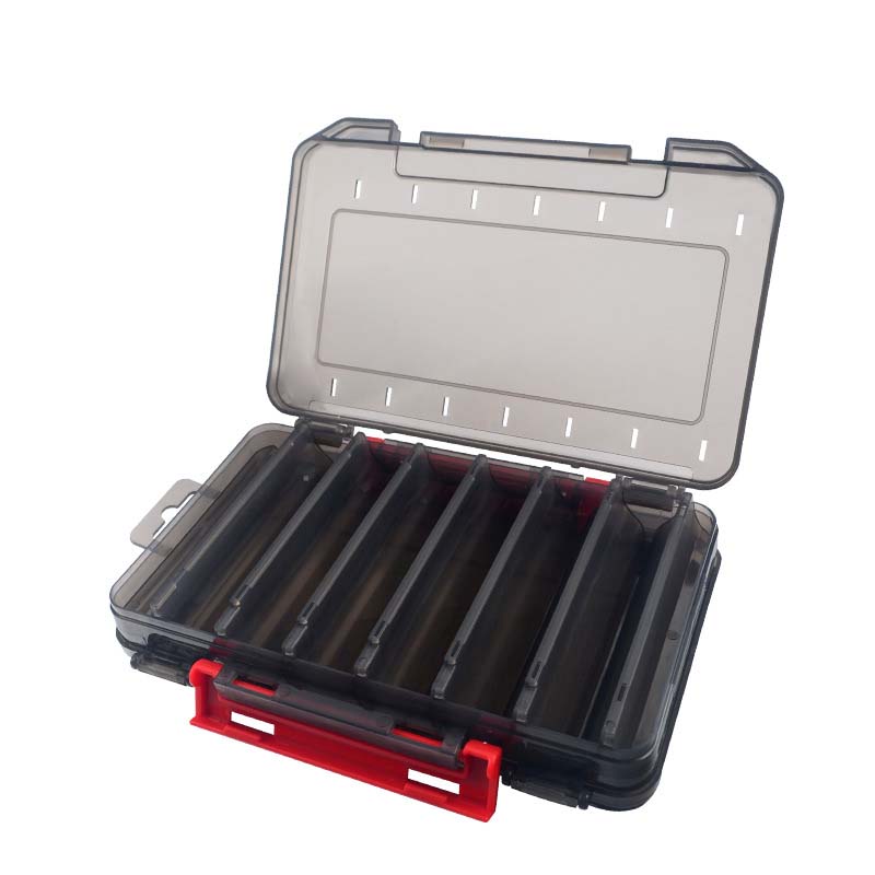 Fishing Tackle Box 14 Compartments Fishing Accessories Lure Hook Storage Case Double Sided Fishing Tool Organizer Boxes