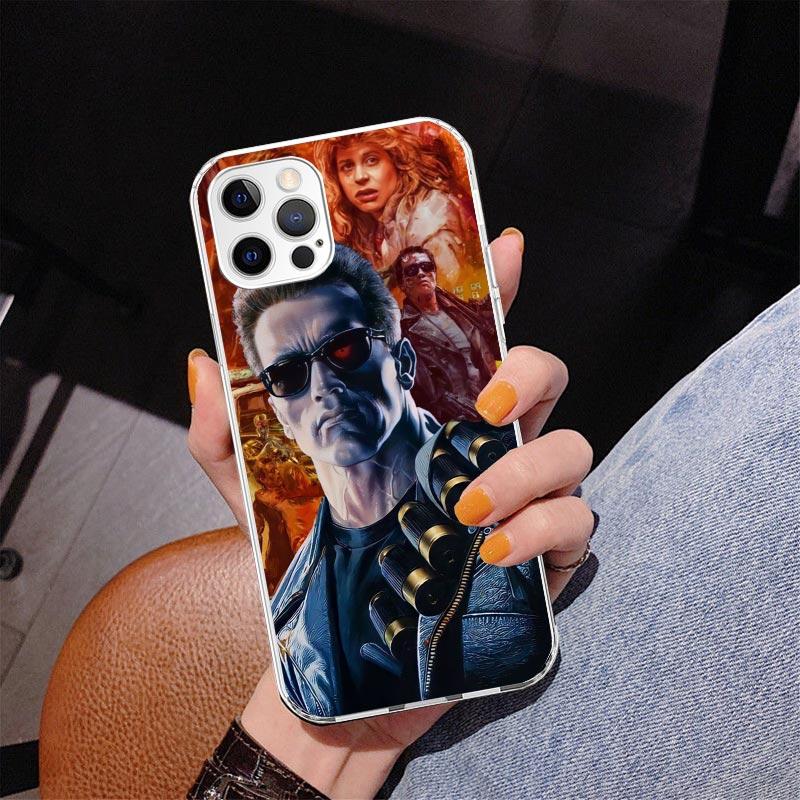 Чехол для телефона Арнольд Шварценеггер Терминатор Для iPhone 17 Air 16 Pro Max 16E 15 + 14 Plus 11 12 13 Mini 7 8 SE Подарок Печатная Крышка