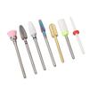 7pcs Nail Drill Bits Kit Tungsten Carbide Portable Grinding Heads Manicure Tools with Storage Box