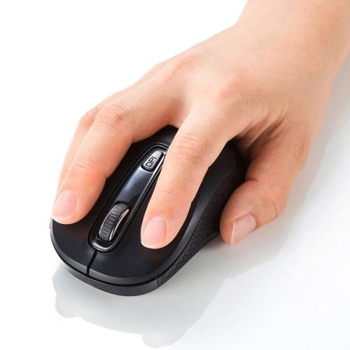 SANWA SUPPLY Беспроводная мышь Type-C с синей светодиодной подсветкой (черный) MA-WBLC41BK