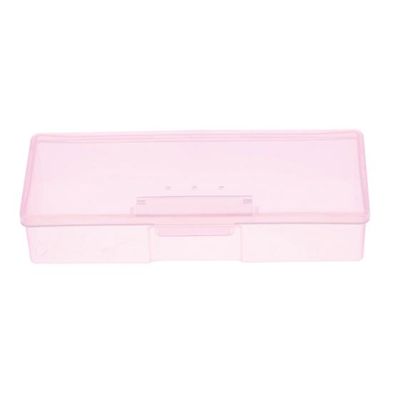 Storage Box Transparent Multifunctional Plastic Nail Storage Organizer Case for Cosmetic