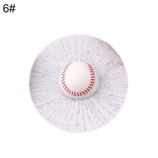 Funny 3D Tennis Ball Basketball Football Hit Window Crack Car Sticker Decoration