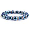 10mm Lucky Blue Evil Eye Bracelet Palm Butterfly Owl Elephant Pendant Charm Crystal Resin Beaded Bracelets for Women Men Jewelry
