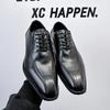 New Luxury Genuine Leather Business Shoes Men Flat Designer Oxford Casual Office Shoes Comfy Outdoor Lace Up Dress Wedding Shoes