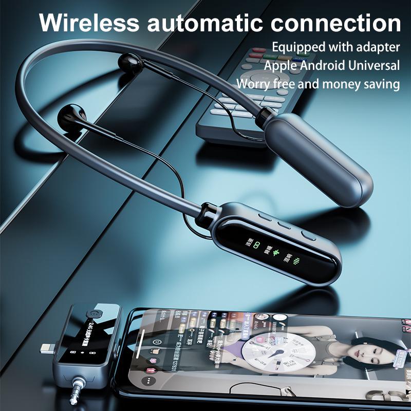 Private Mold Wireless Sound Card & Headset: English Version, All-in-One Microphone with Noise Reduction, Remote Control, and Monitoring Features.