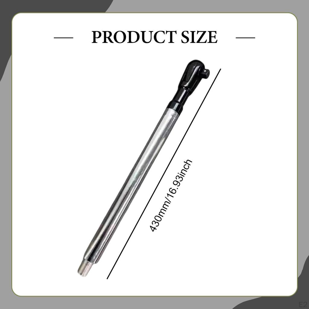 Offset Extension Wrench Extend Rod Multipurpose Sturdy Heavy Duty for Tight Ratchet DIY