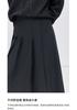 LILY Grey Pleated Half Skirt