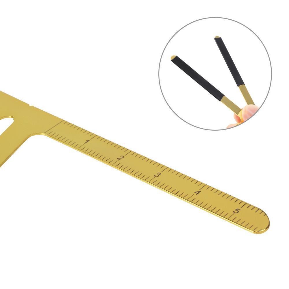 3D Микроблейдинг Трафарет для бровей Многоразовый Балансировочный Шаблон Форматор Линейка для татуажа бровей Косметический