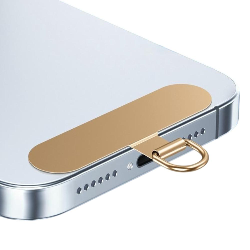 Stainless Steel Metal Phone Tether Tabs for Phone Cases Ultra Thin Universal Cellphone Lanyard Pad
