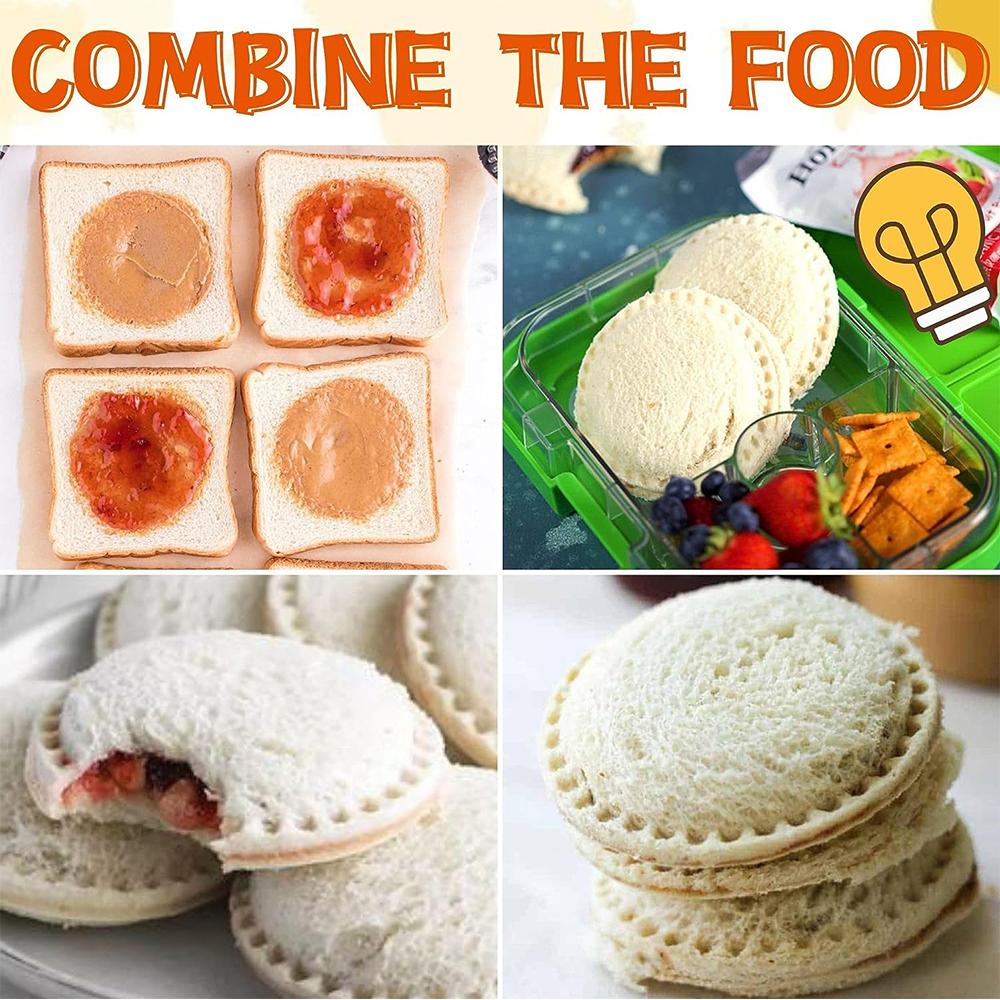 Резак для сэндвичей и упаковщик Сэндвичи для декрустера, сделанные своими руками, отлично подходят для завтрака, оранжевый