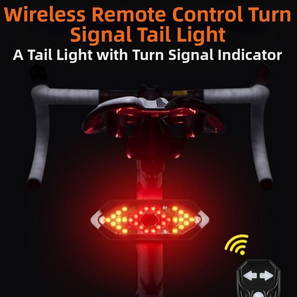 Wireless Remote Control Bicycle Turn Signal Light Electric Scooter Rear Light Outdoor Riding