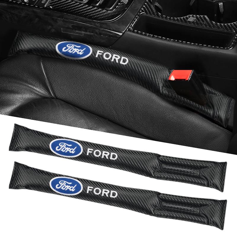 1Pcs PU Leather For Ford Focus Fiesta Ranger Mondeo S-MAX Kuga Mustang Car Seat Gap padding Seat plug Leakproof Pads Accessories