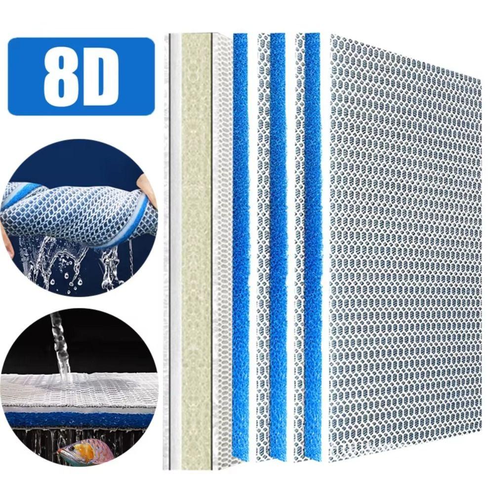 1 шт. Высокоплотный биохимический фильтр 8D хлопковая губка новый аквариумный фильтр губка для пруда с рыбками