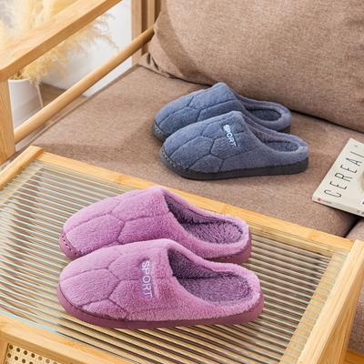 Хлопковые тапочки женские зимние домашние теплые нескользящие толстые тапочки пара новые шерстяные тапочки мужские осенне-зимние