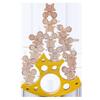 Children Wooden Stacking Toy With Mouse And Cheese Design For Fine Motor Skills
