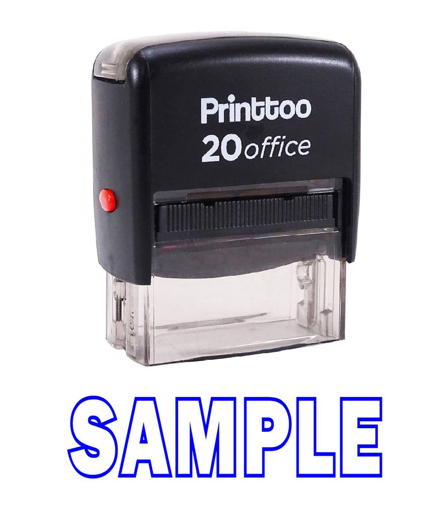 Printtoo Self Inking SAMPLE Rubber Stamp Office Stationary Custom