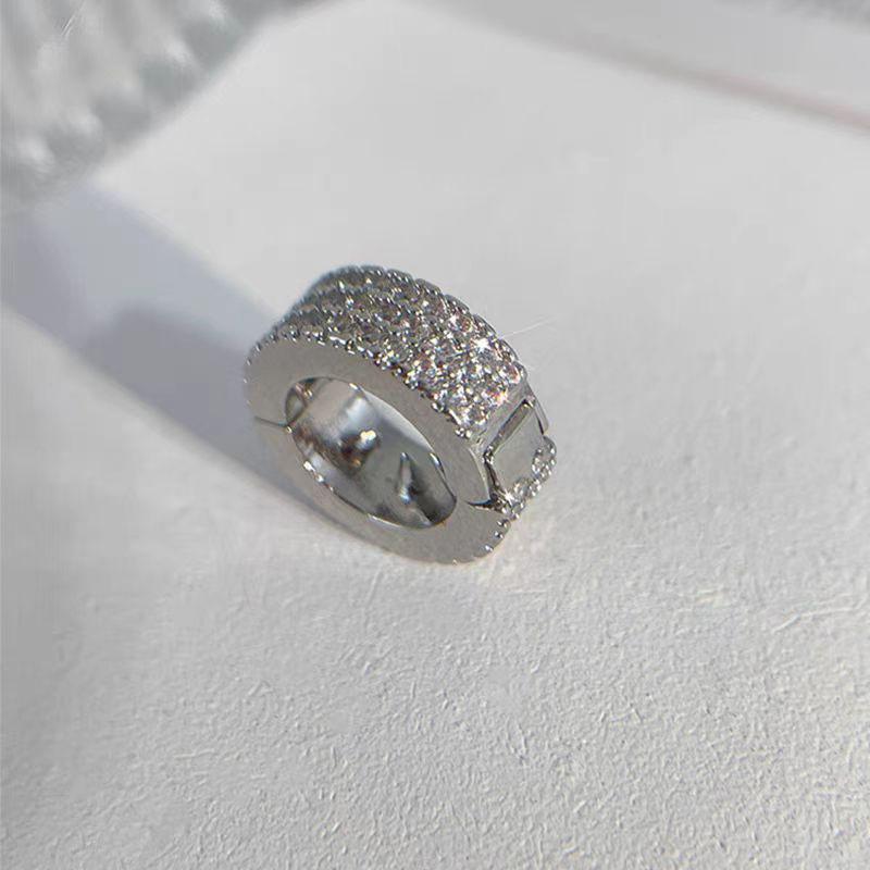 Круглая плетеная пряжка для волос с бриллиантами и серебряным блеском, персонализированная хип-хоп-сладкая крутая грязная плетеная заколка для волос