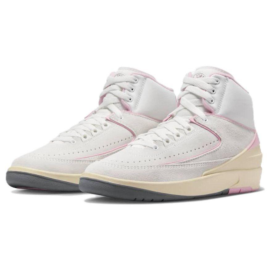 Air Jordan 2 Retro Soft Pink Women Sneakers White Summit-White Gym-Red FB2372-100