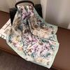 Retro 70*70 Square Scarf Colorful Silk Scarf Women Neck Scarf All-Match Shawl  Trendy Headscarf Women'S Accessories Gifts