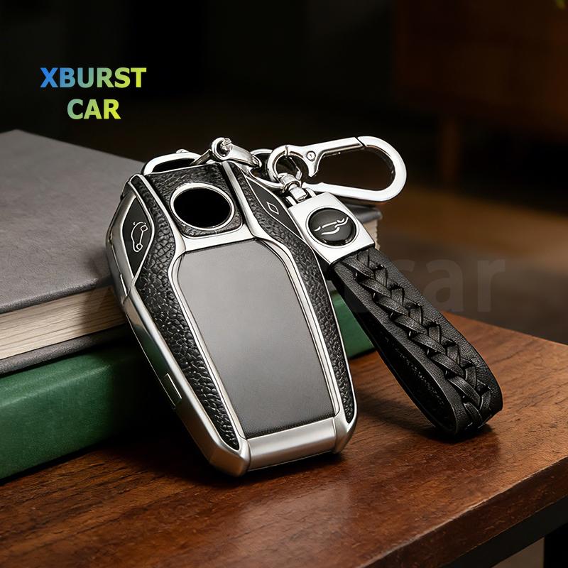 Car LED Display Key Cover Case Leather TPU for BMW G01 X3 X4 G02 G05 X5 G07 X7 G30 G12 G11 G32 G31 5 7 Series I8 I12 I15