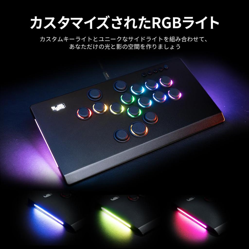 TIKITAKA FTG M Series Алюминиевый корпус с ЧПУ Высокоточная обработка Высококачественные нейлоновые кнопки Пользовательский RGB-контроллер без рычага 12 мм Ультратонкий SF6 Game